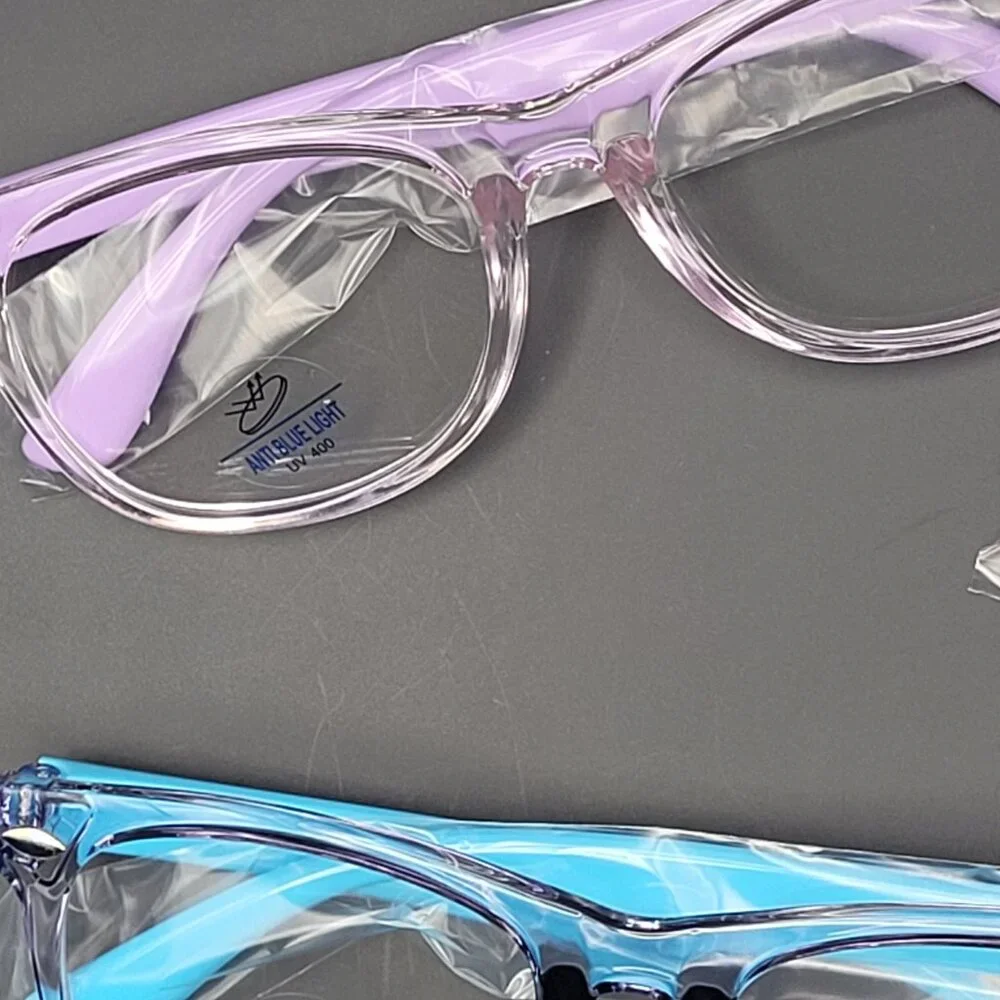3 Pack Kids Non-Prescription Blue Light Blocking Glasses for Girls/Boys